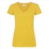 Fruit of the Loom Lady-Fit Valueweight V-neck T t-shirt dames