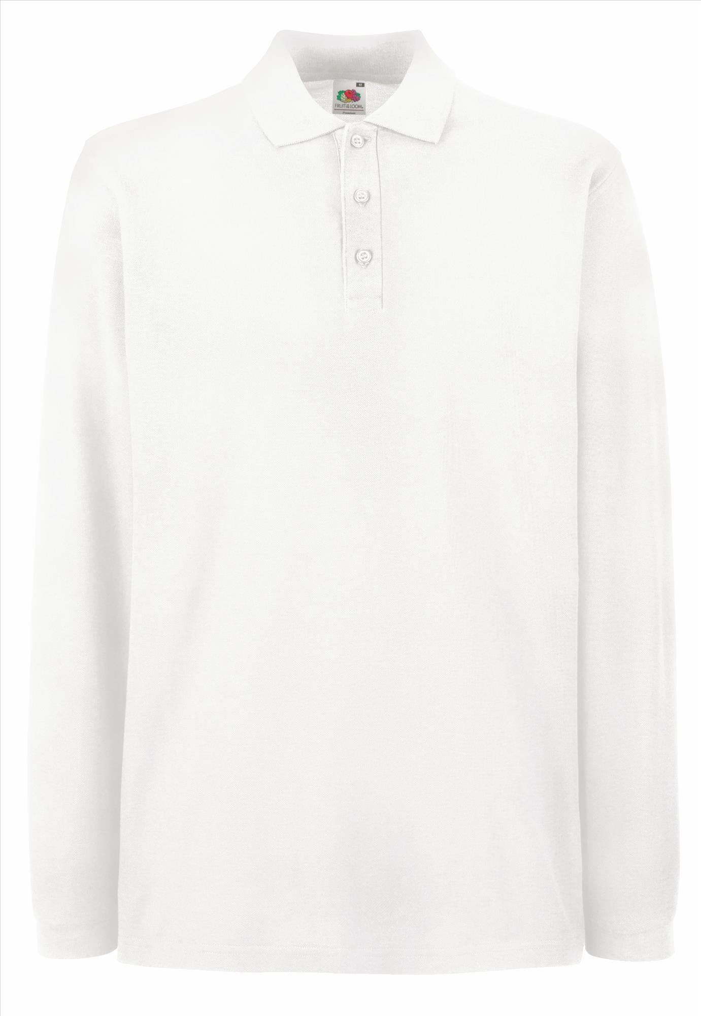 Fruit of the Loom Premium Polo Longsleeve poloshirt lange mouw heren/unisex